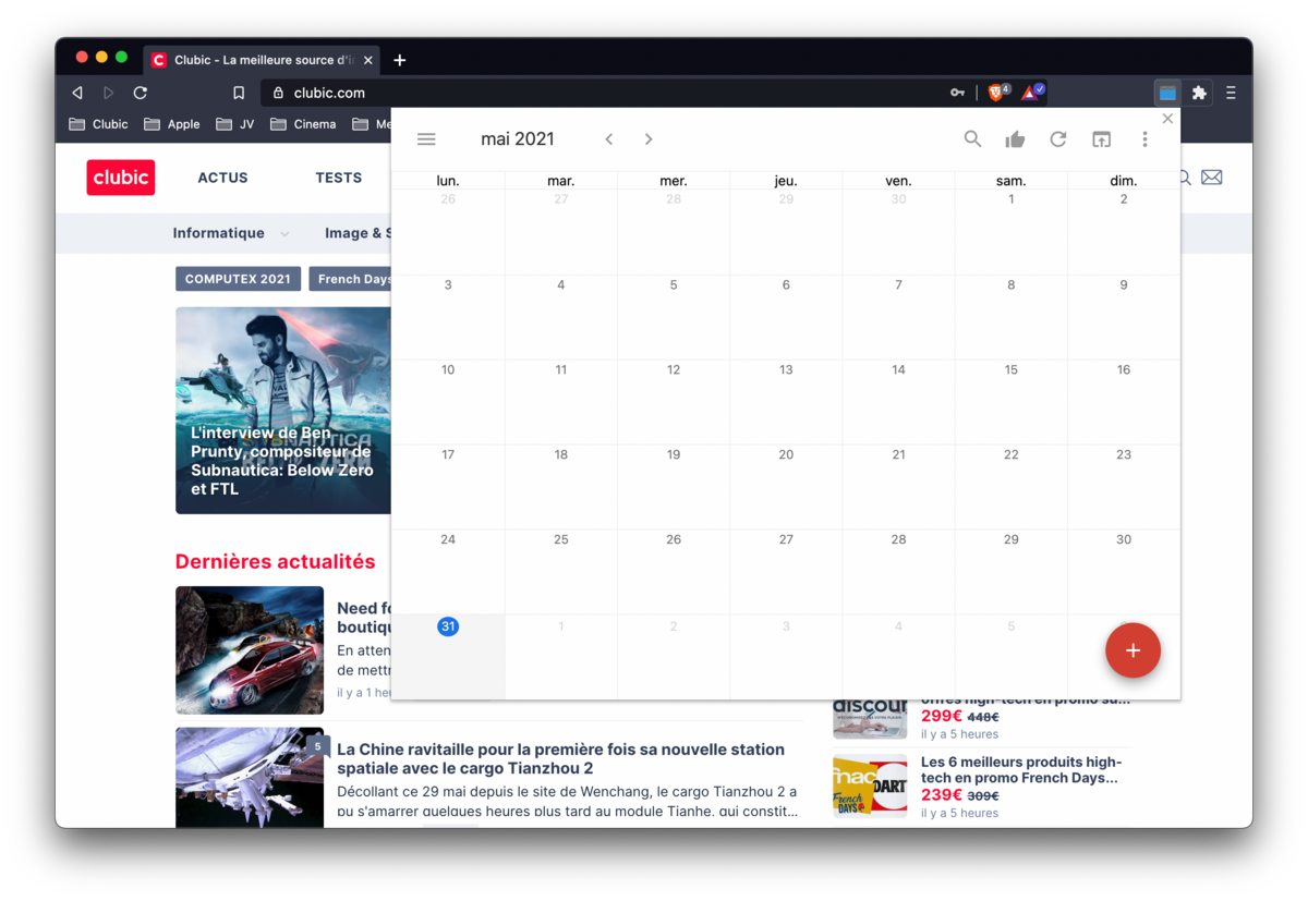 Checker Plus for Google Calendar © Mathieu Grumiaux pour Clubic