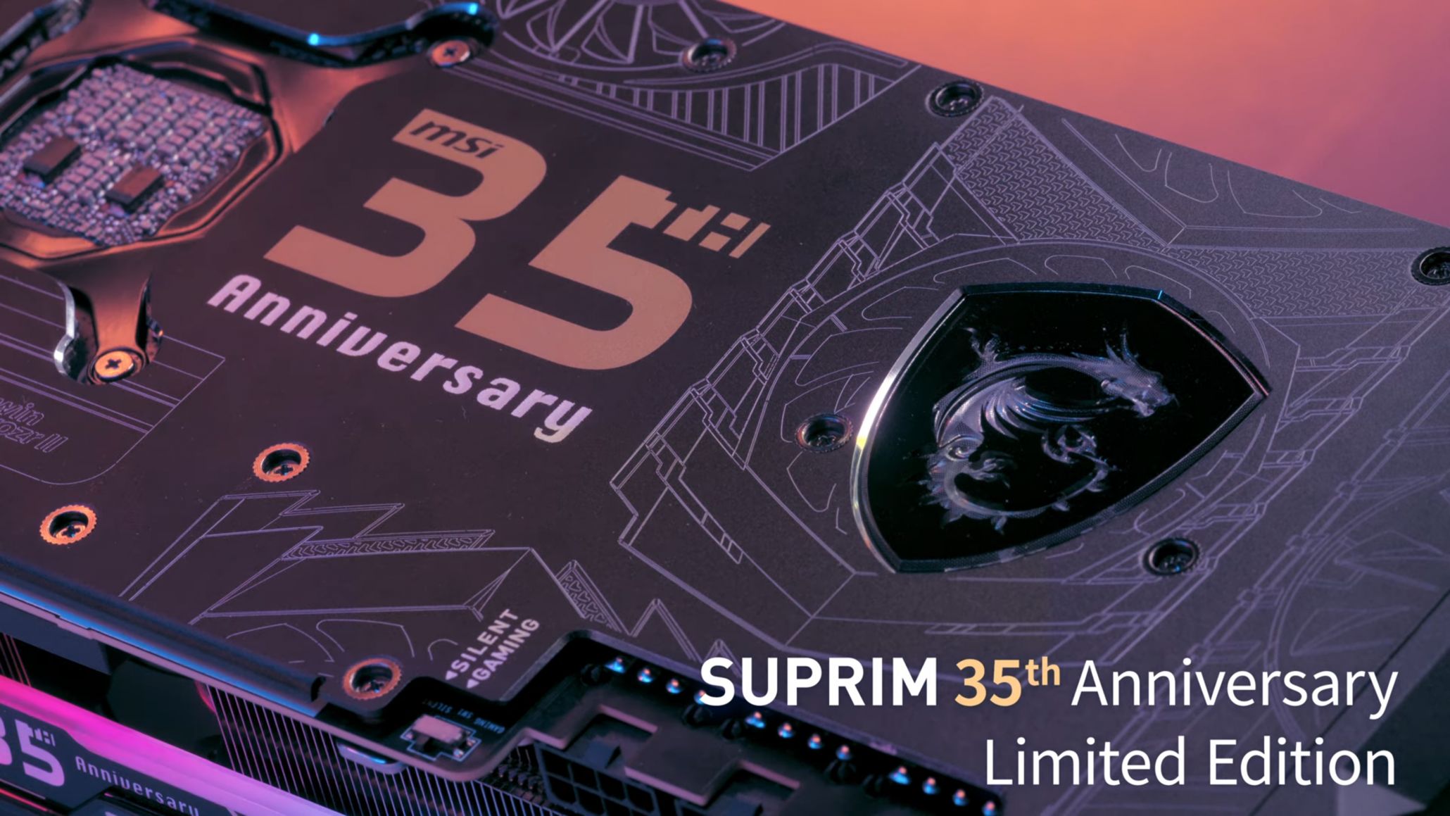 MSI lève le voile sur sa GeForce RTX 30 SUPRIM édition anniversaire et... c'est beau