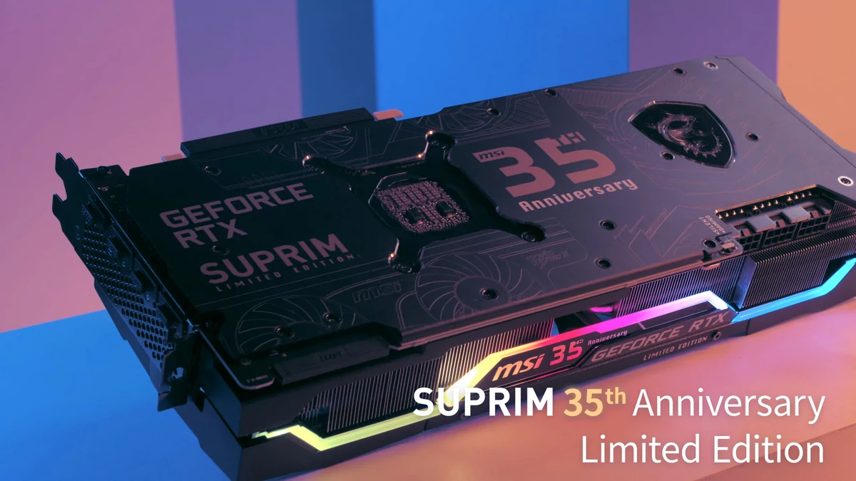 MSI GeForce RTX Suprim 35e anniversaire © WCCFTech