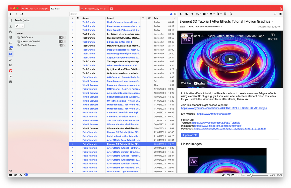 Vivaldi RSS © Vivaldi