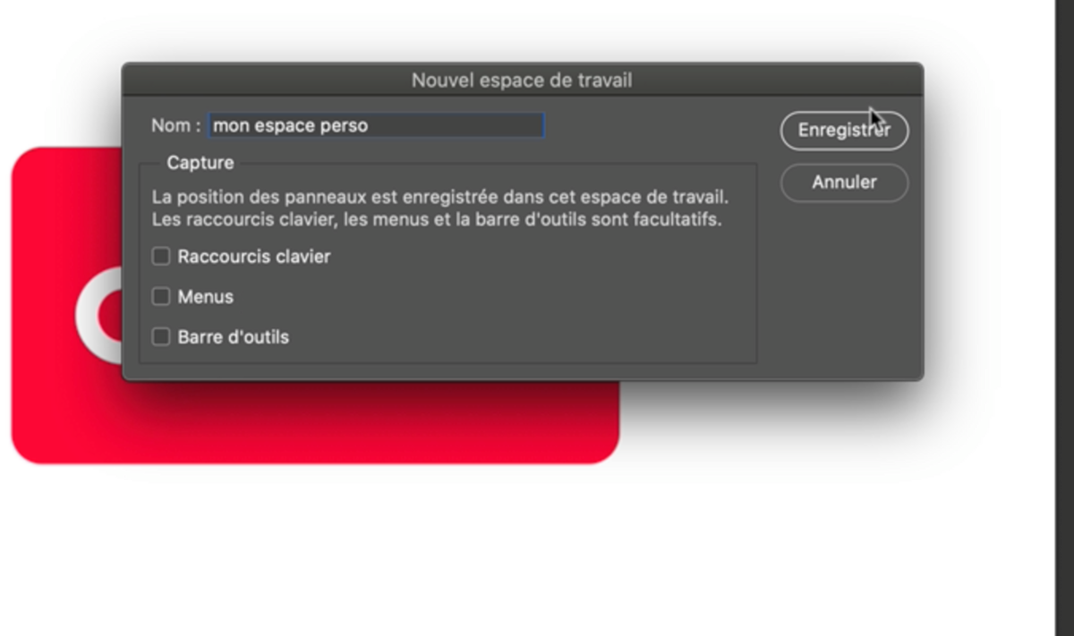 renommer espace de travail © Romain Duclos
