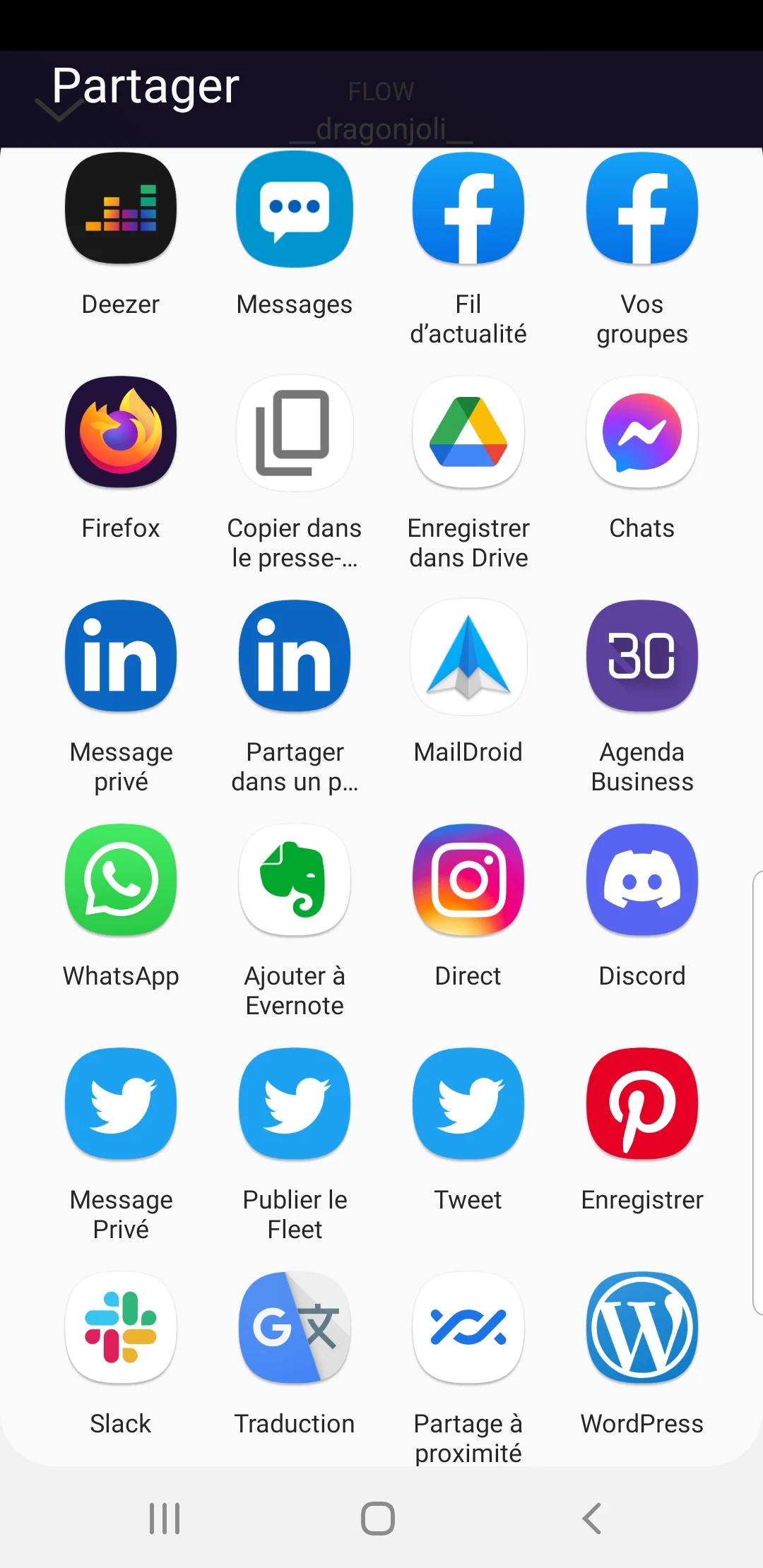 Partage Deezer