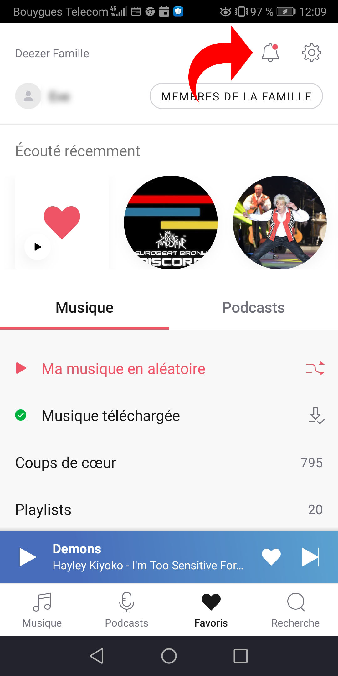 Partage Deezer