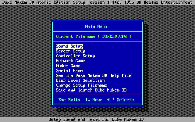 Les joies des fichiers de configuration au temps du DOS © Nerces
