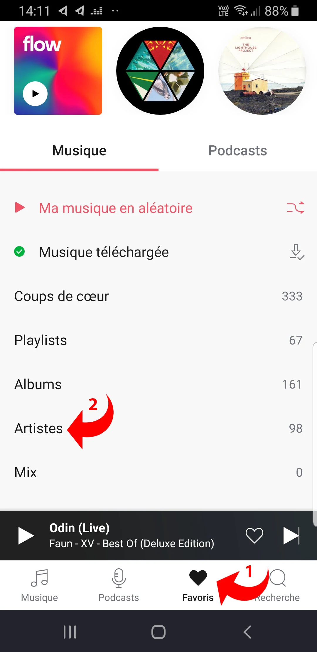 Découvrir de la musique sur Deezer