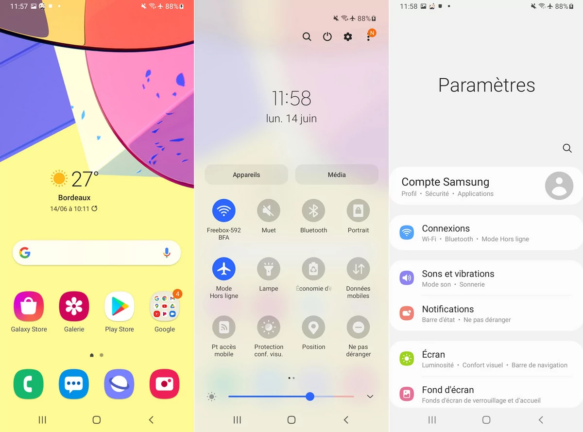 interface samsung galaxy a12