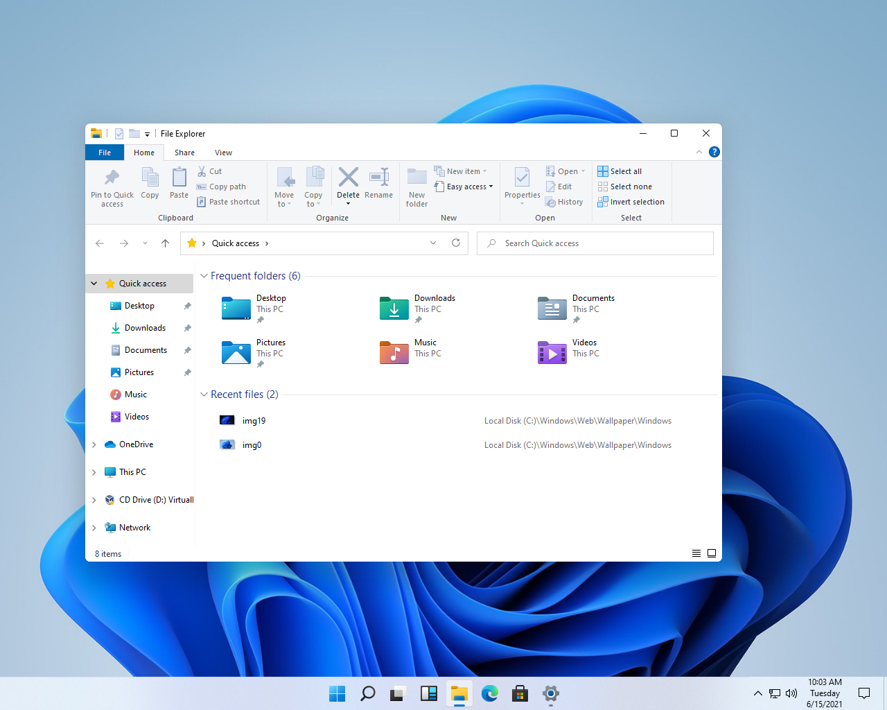 Windows 11 : zoom sur l'Explorateur de fichier et le Gestionnaire de tâches arrondis