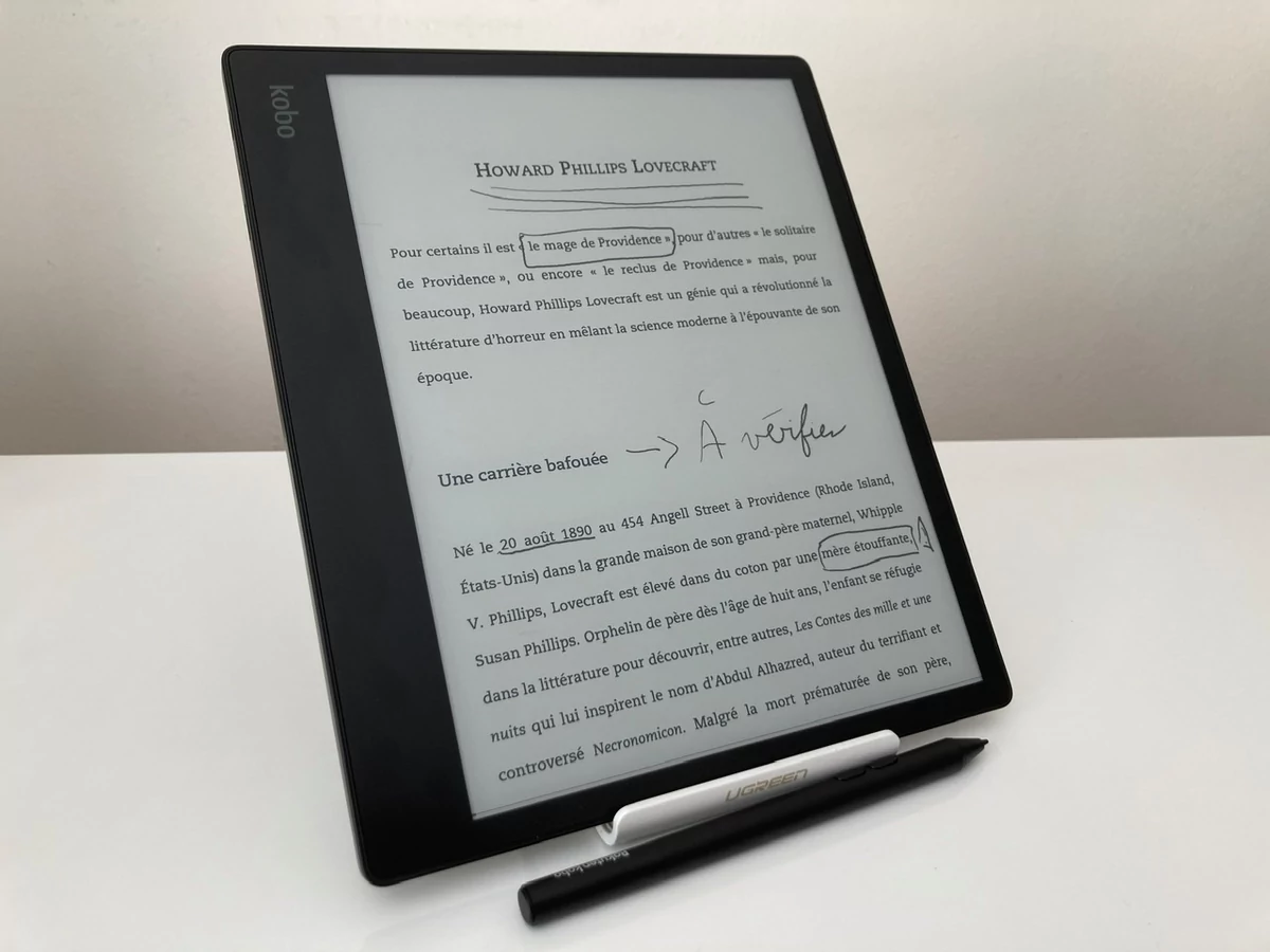 Kobo Elipsa - Annotations EPUB © Johan Gautreau