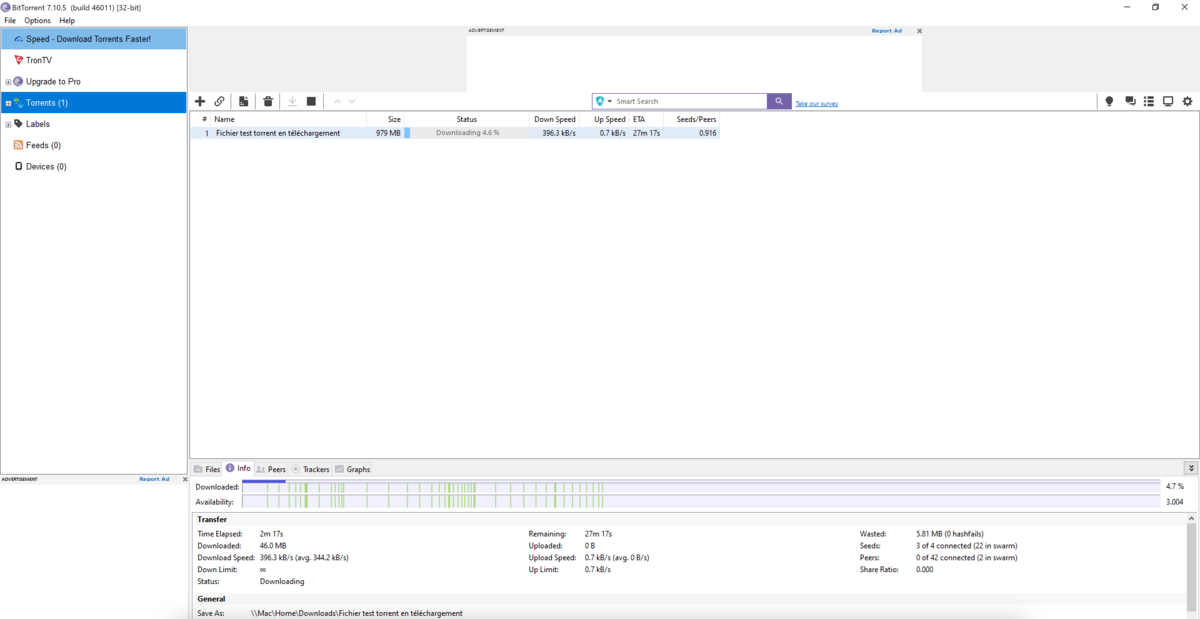Télécharger BitTorrent gratuit Clubic.com