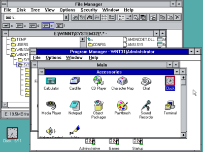 Windows NT 3.1 © Microsoft