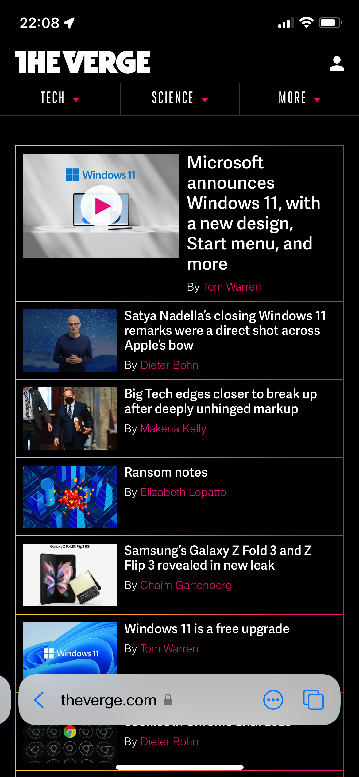 Safari iOS 15