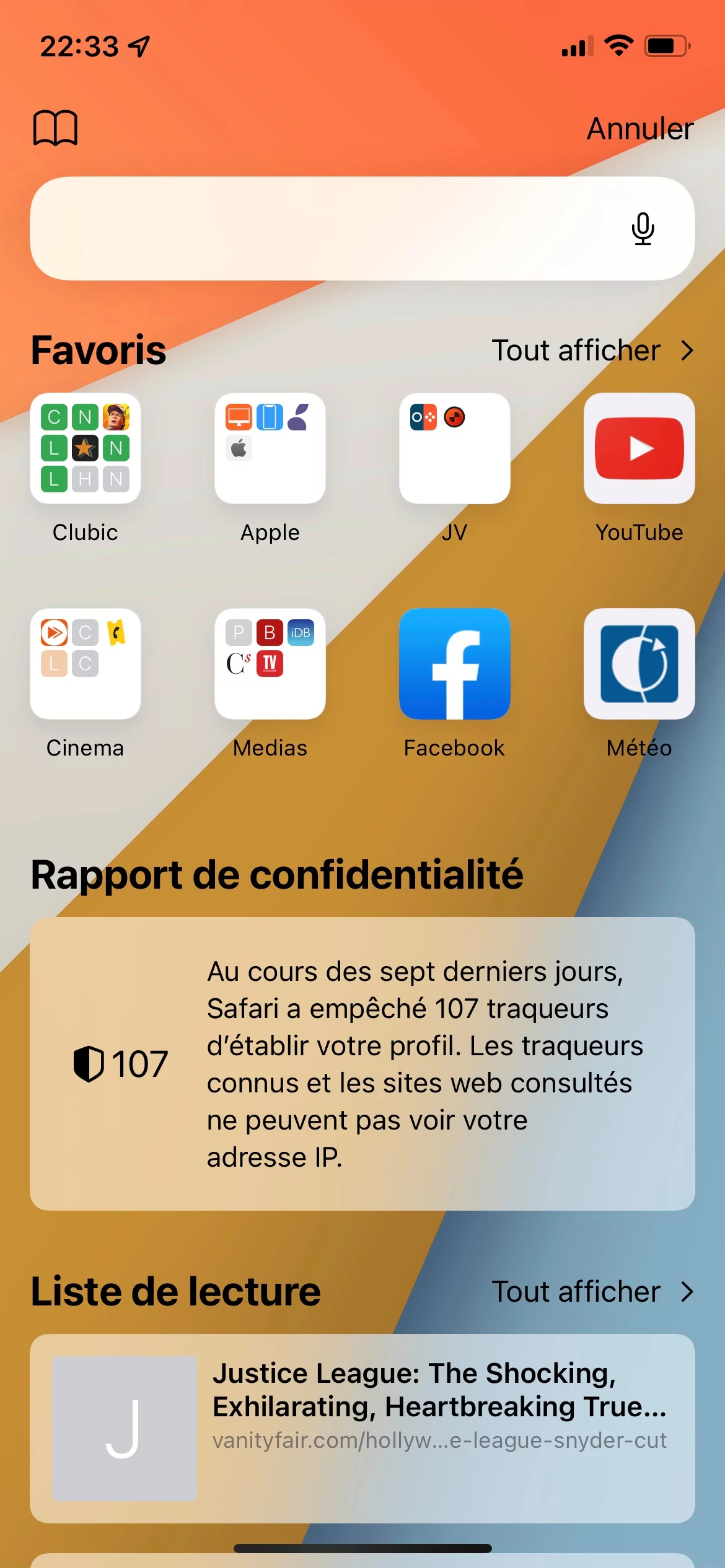 Safari iOS 15