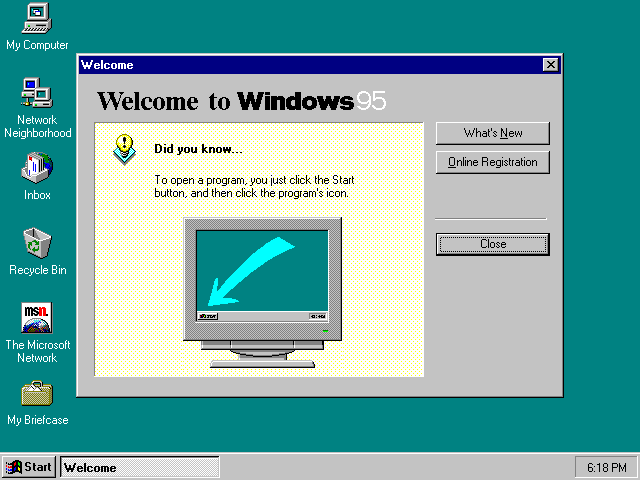 Windows 95 © Microsoft
