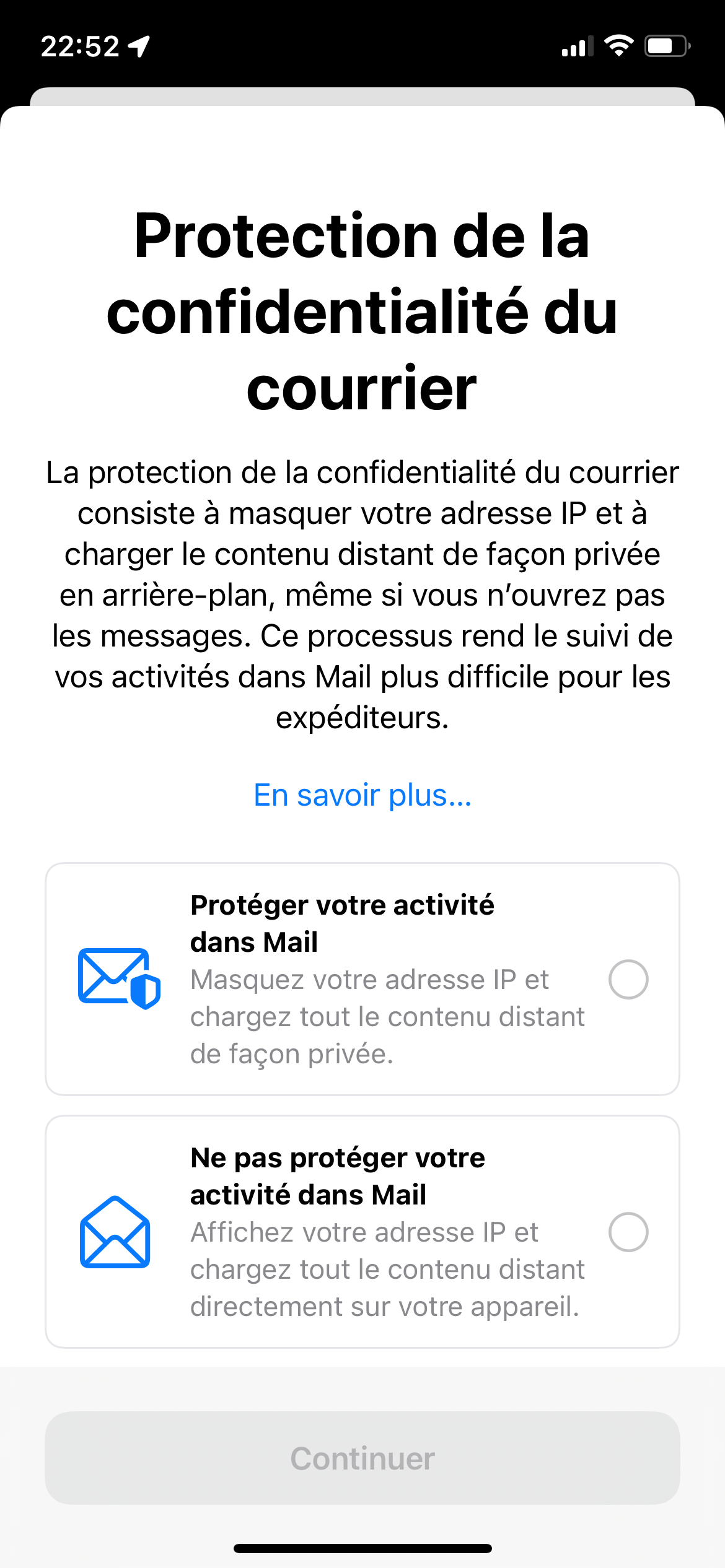Mail iOS 15
