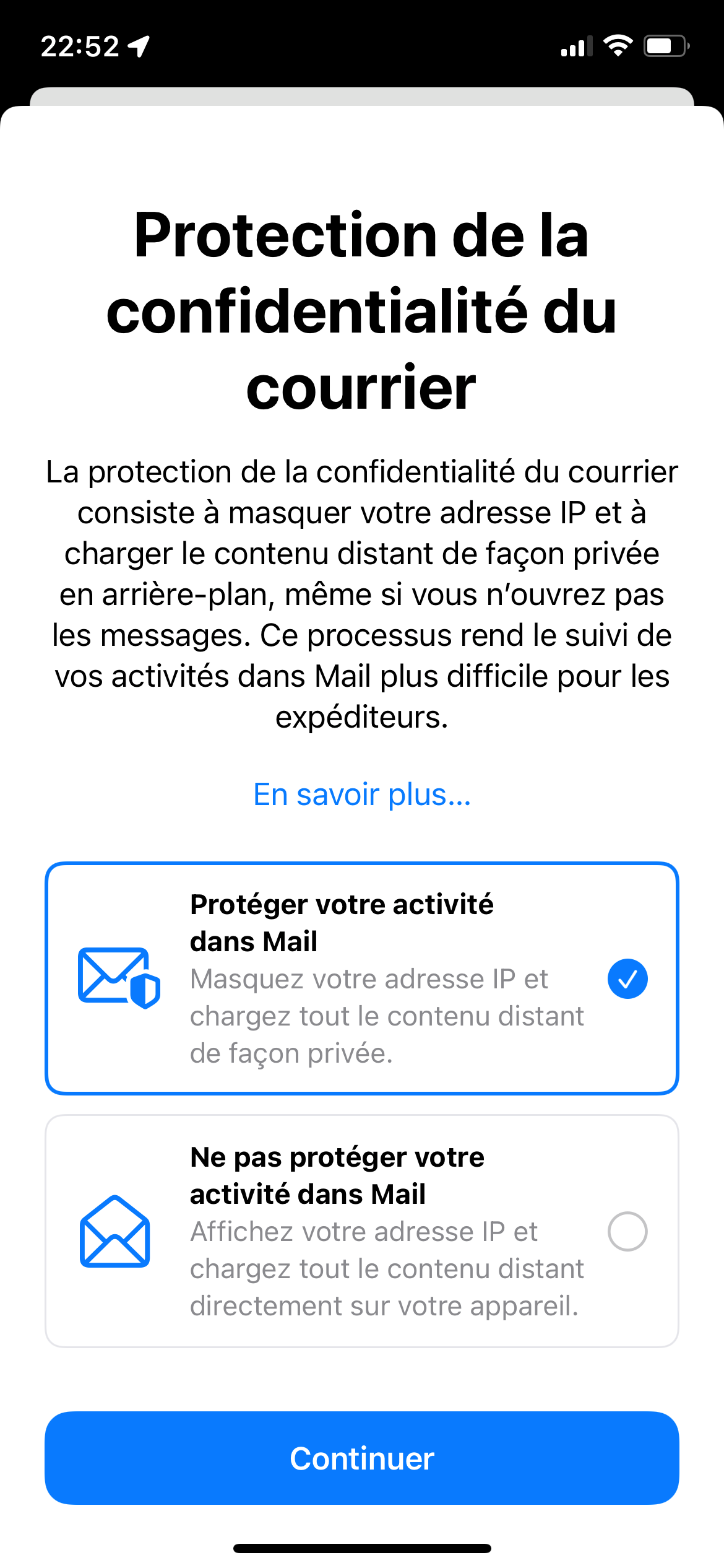 Mail iOS 15