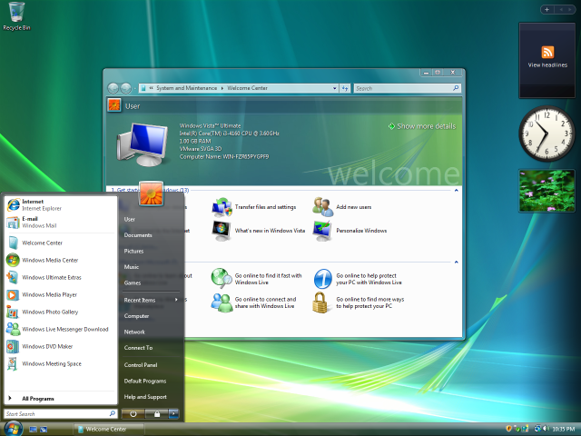 Windows Vista © Граймс
