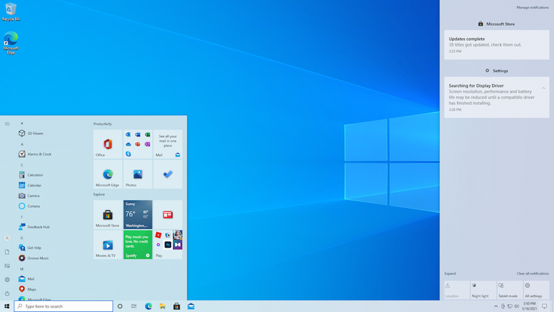 Windows 10 © Microsoft