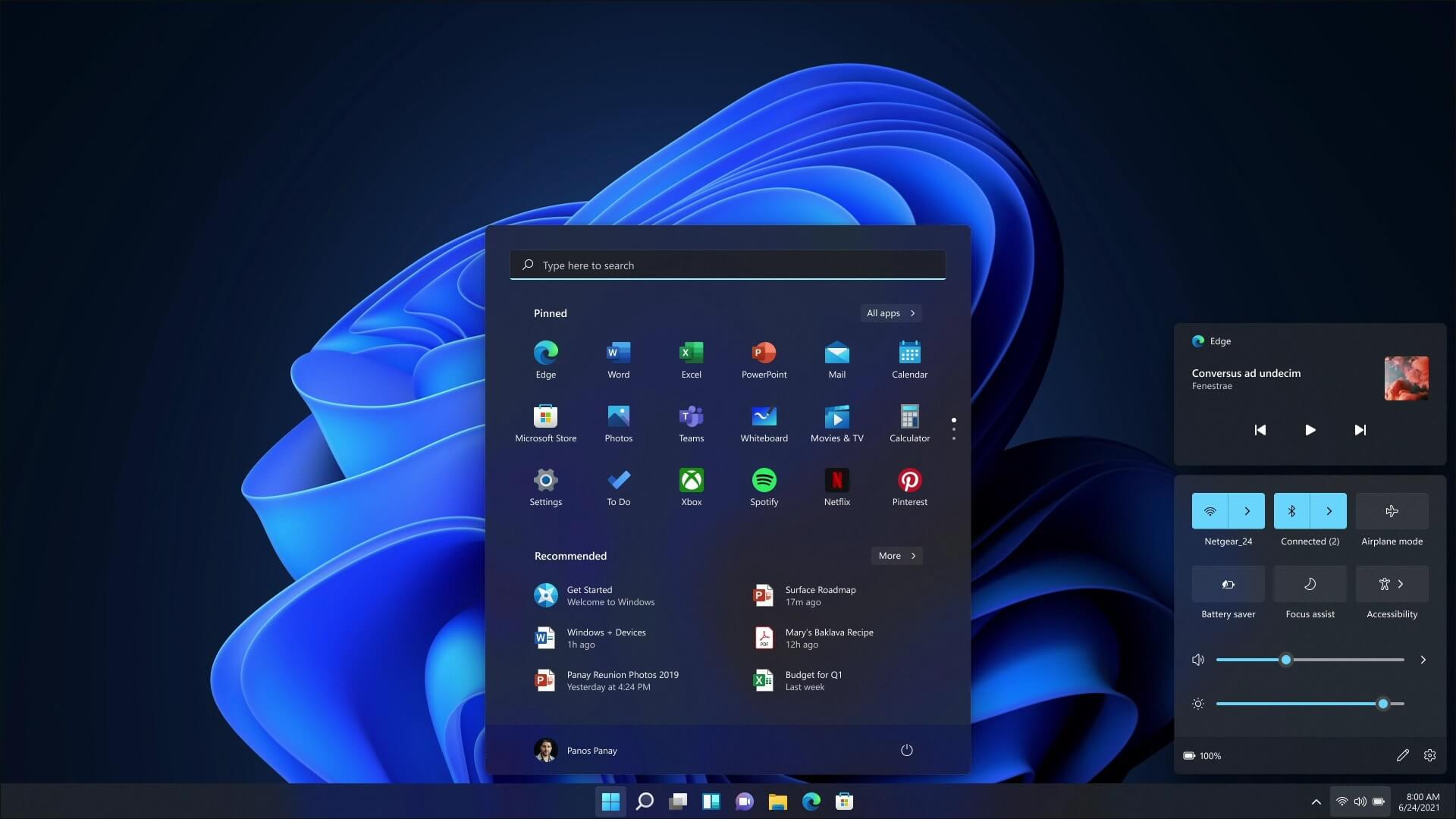 Windows 11 : connectivité, batterie, volume et luminosité déportés dans un tout nouveau « centre d'action »