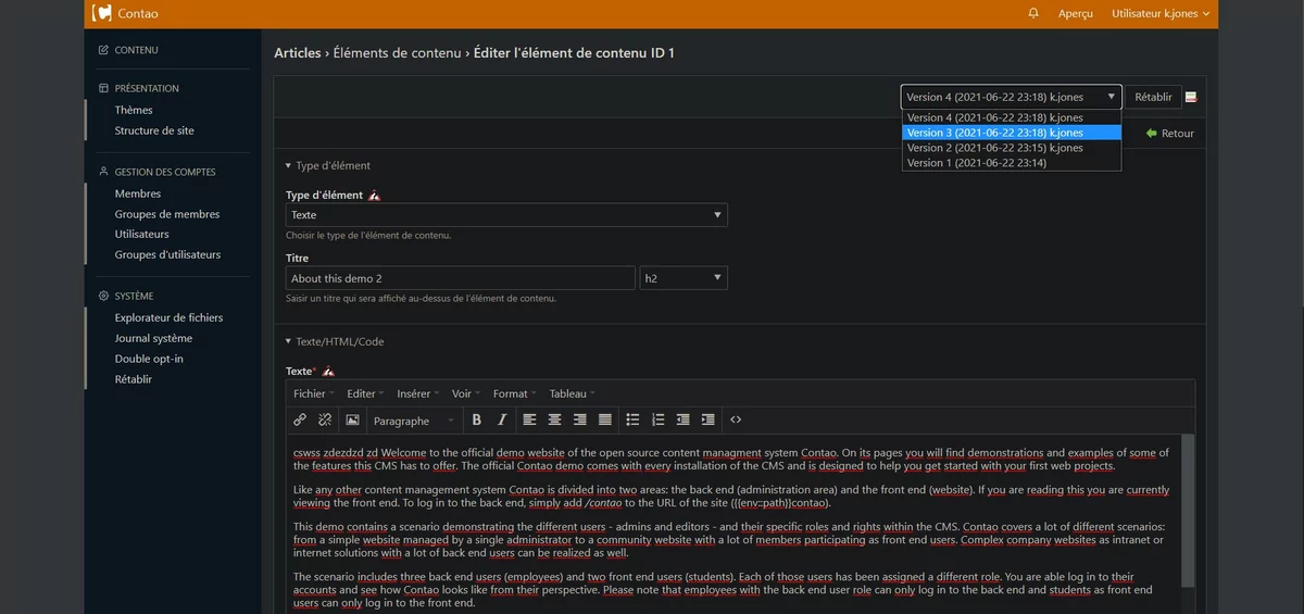 contao_versioning © P-E LAURENT