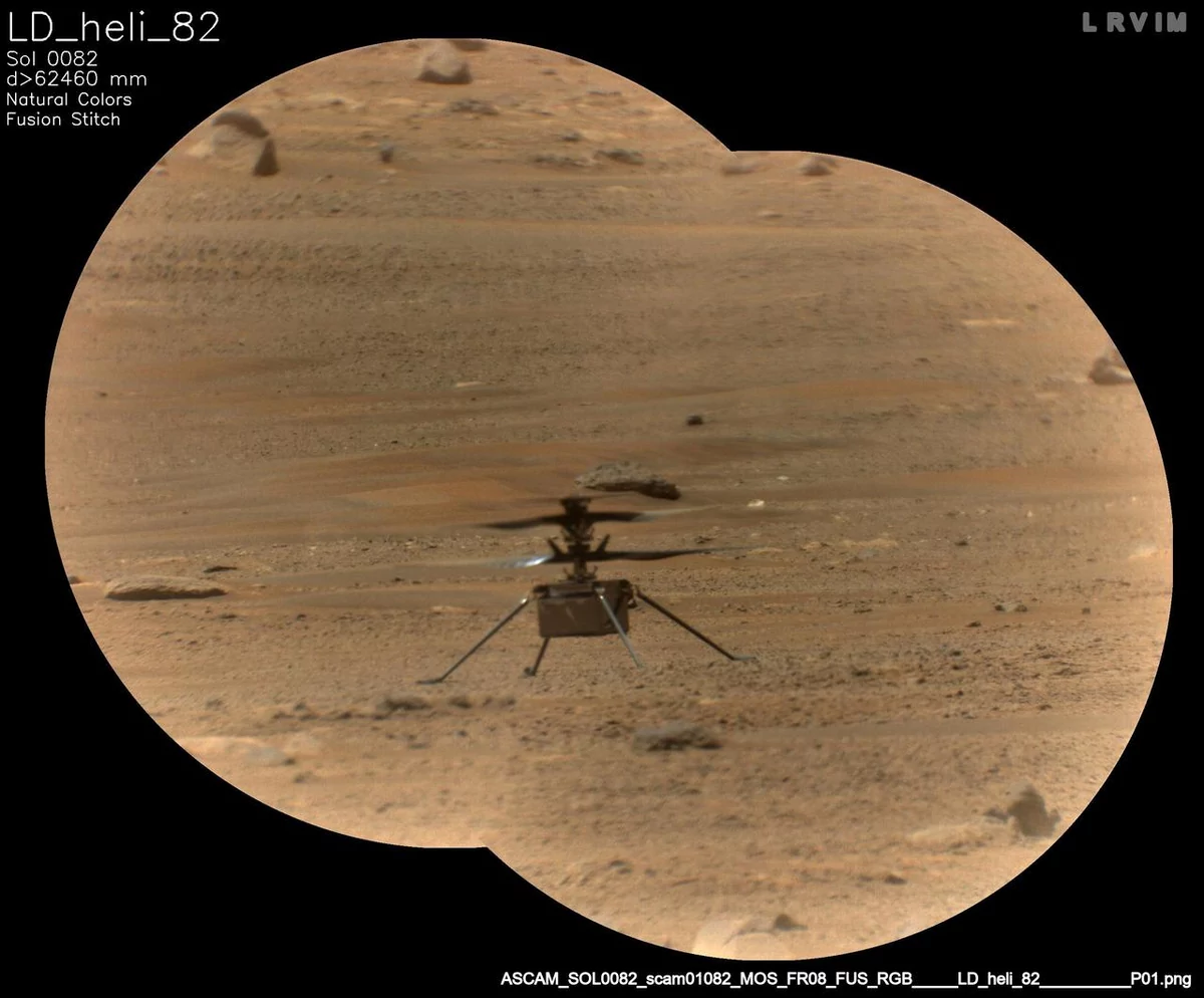 Ingenuity Supercam © NASA/JPL-Caltech/LANL/CNES/CNRS
