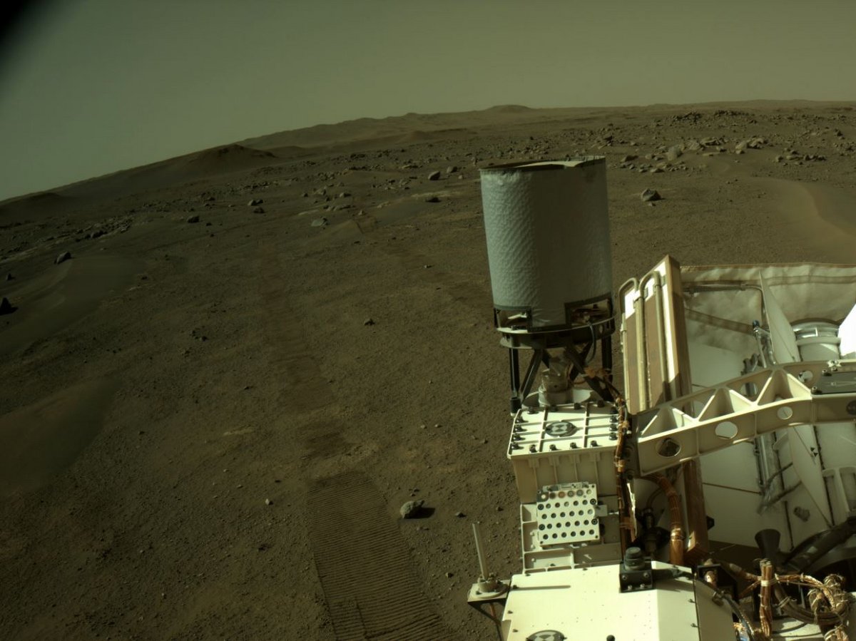 Il faut penser à préserver le rover, son trajet sera encore long. Crédits NASA/JPL-Caltech