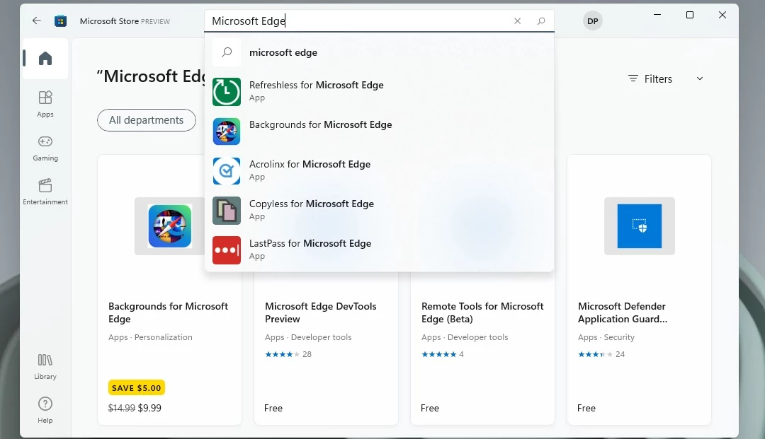 Preview du Microsoft Store © Windows Latest
