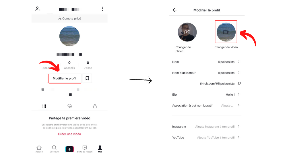 comment mettre vu de profil sur tiktok