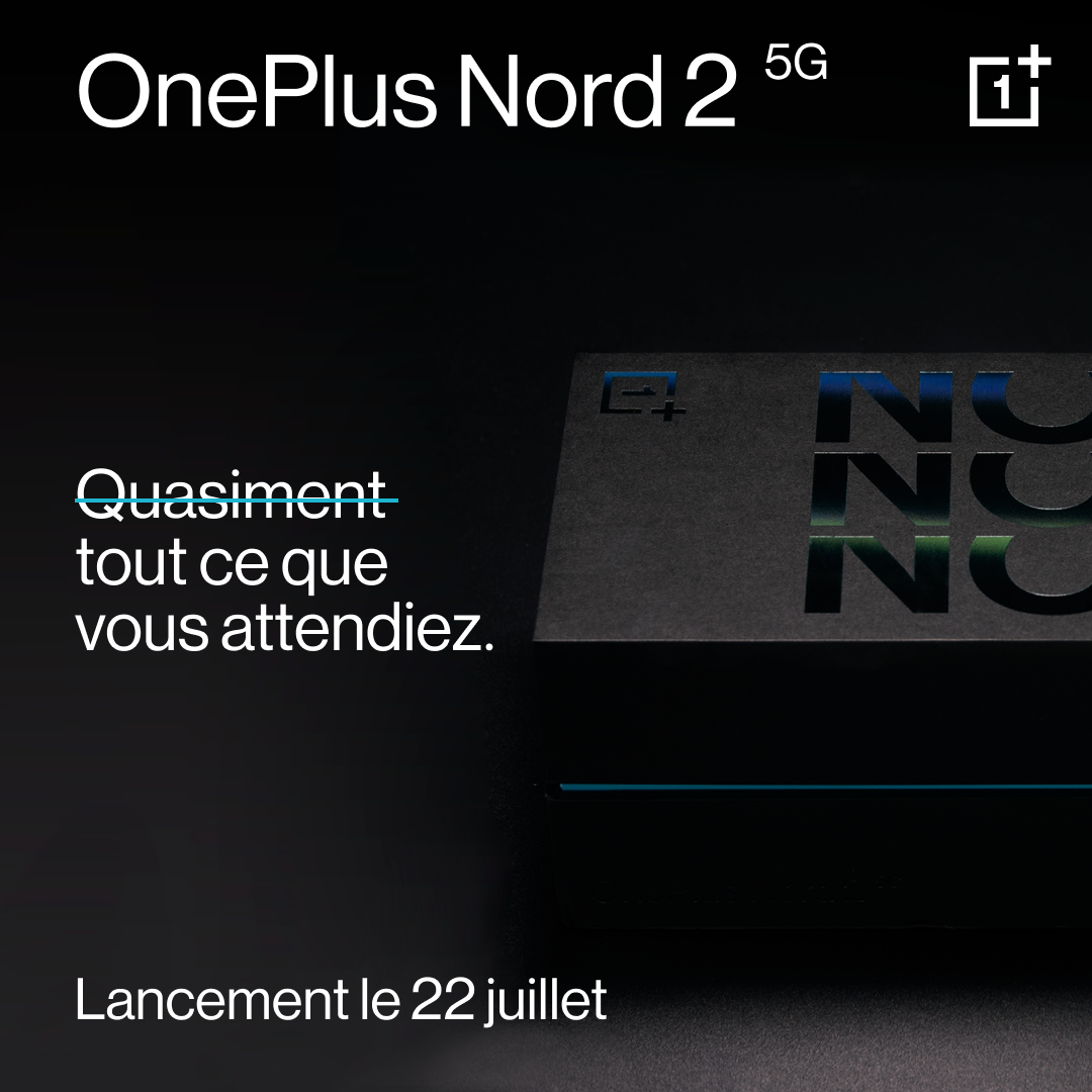 Le OnePlus Nord 2 5G officiellement présenté à la fin du mois