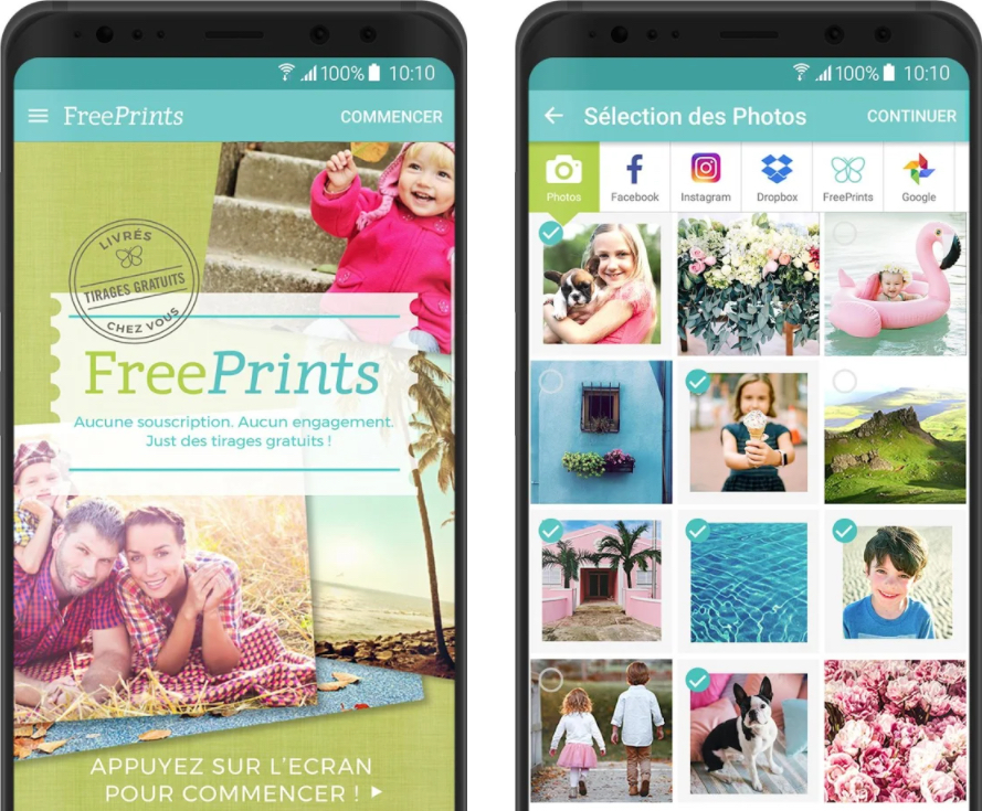 Télécharger FreePrints Tirages photo gratuits (gratuit) Android Clubic