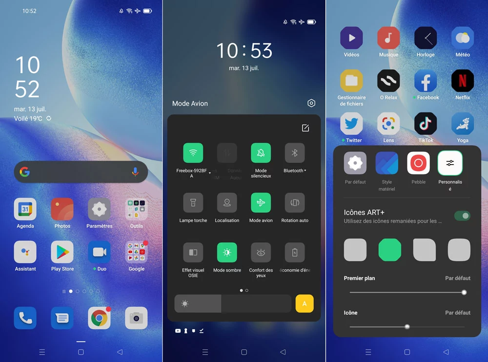 interface oppo find x3 lite