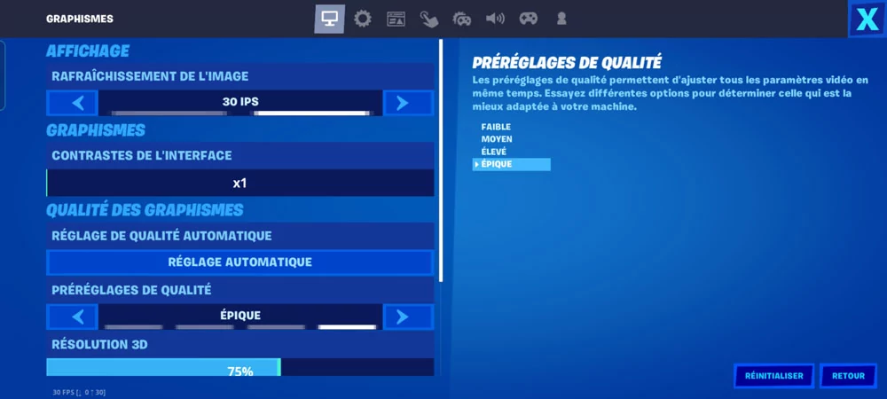 reglages graphiques fortnite oppo find x3 lite