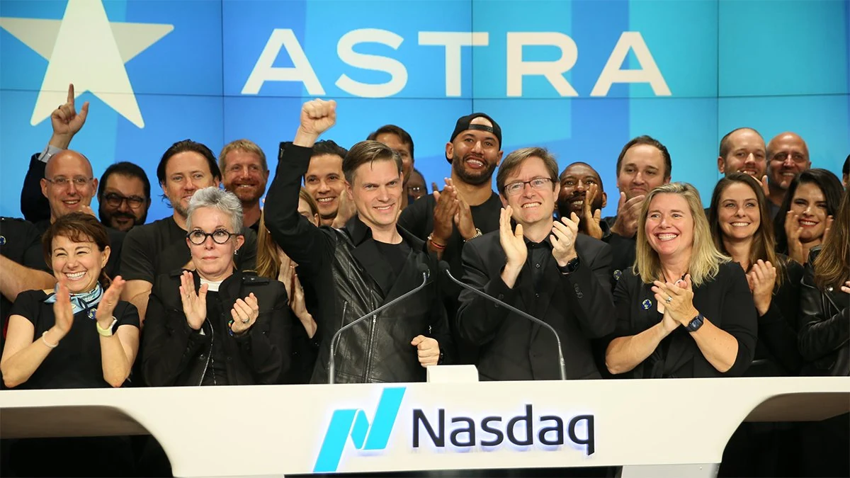 Astra entrée en bourse © Nasdaq