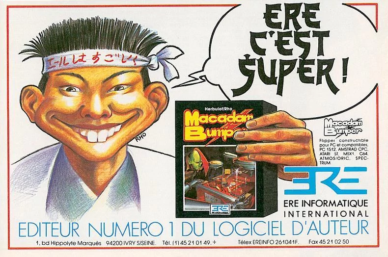 Publicité Macadam Bumper © Ère informatique