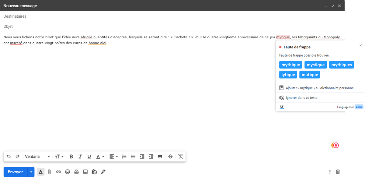 languagetool gmail © Alexia Coué