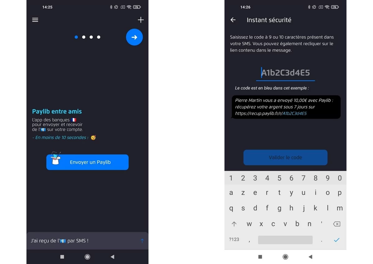 Paylib screen 3