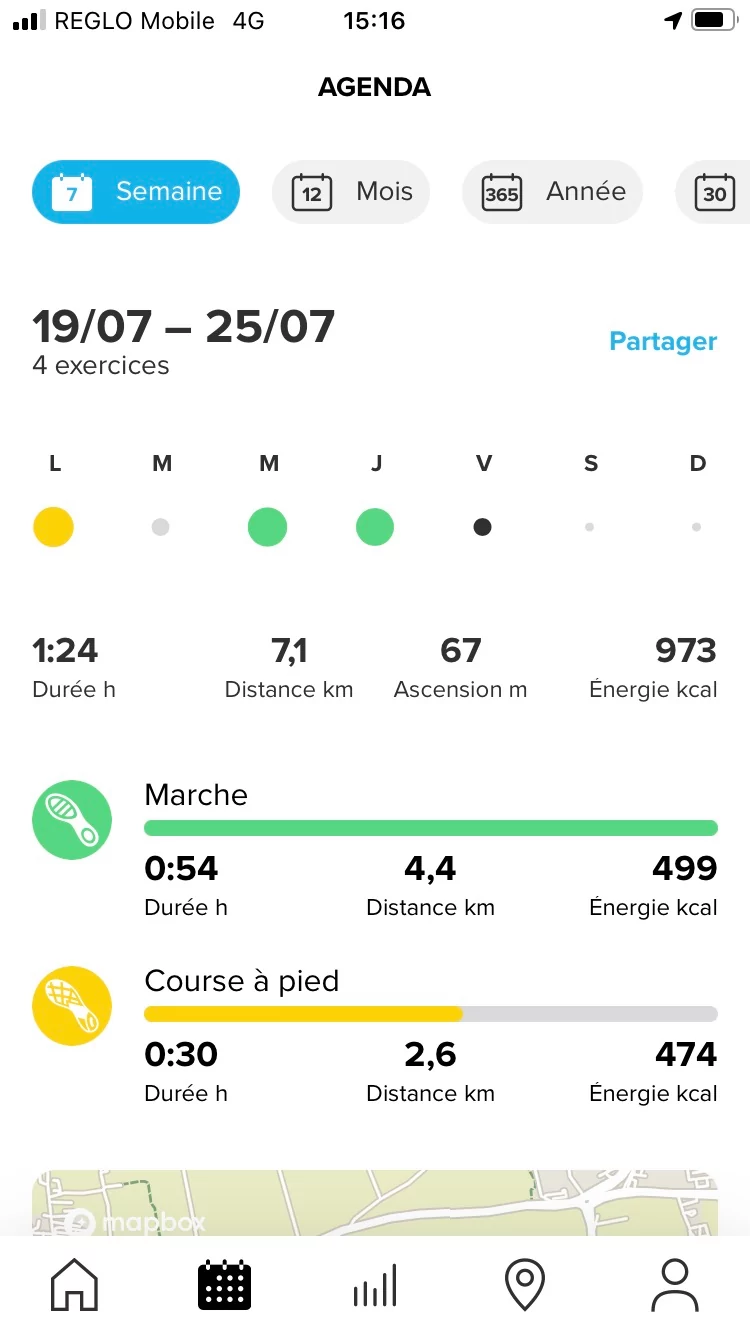 Appli Suunto - Journal © Johan Gautreau