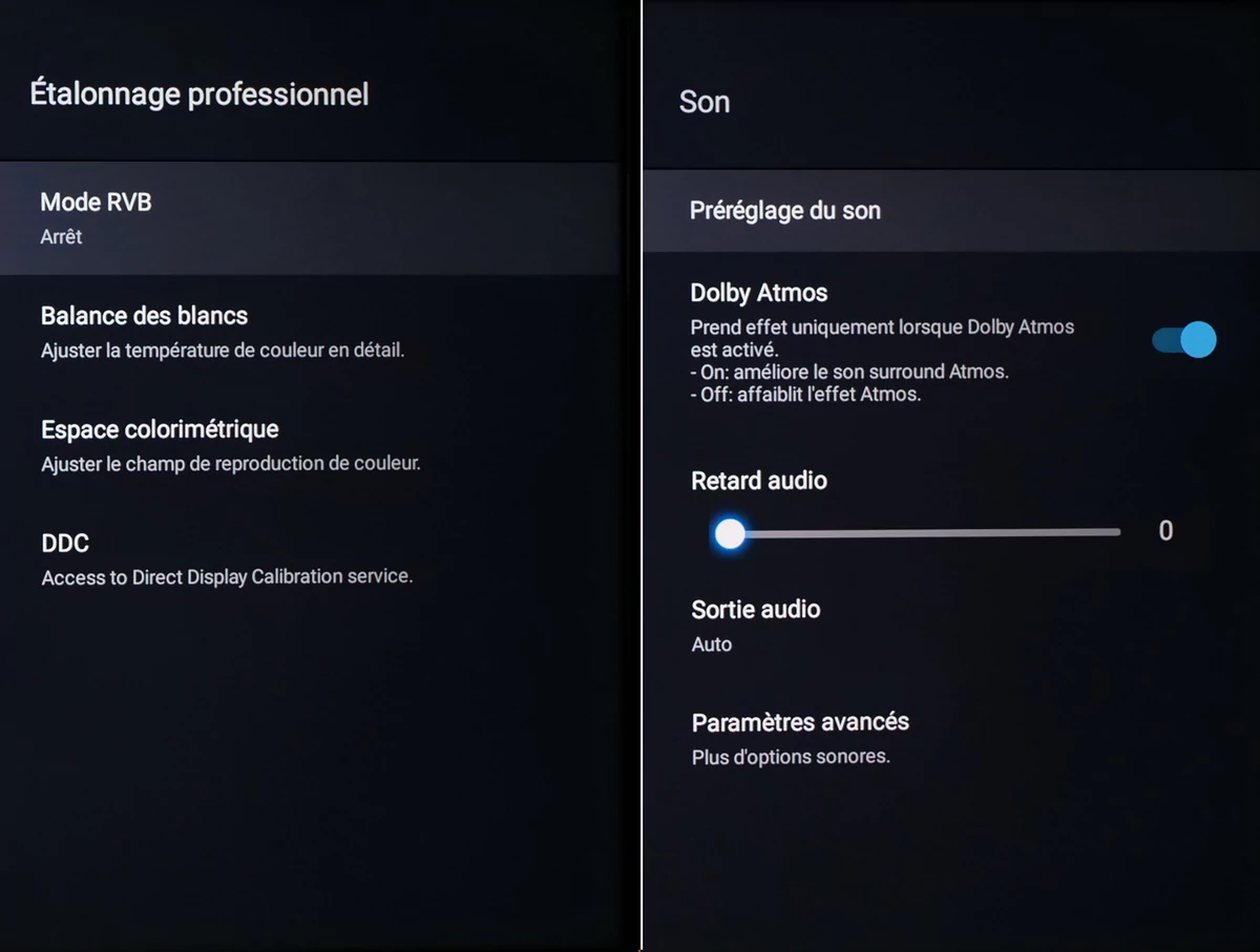 TCL 65C825 menu