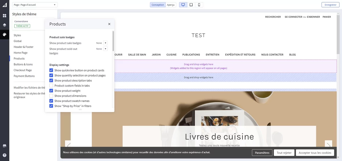 BigCommerce éditeur © BigCommerce