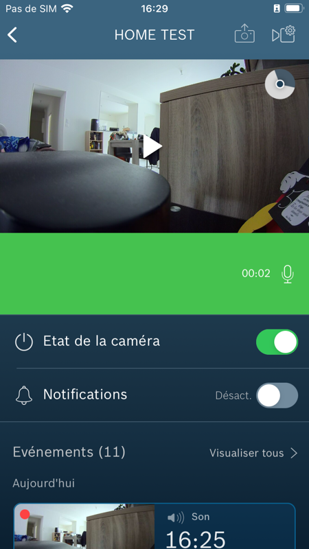 Test Bosch Caméra intérieure 360°