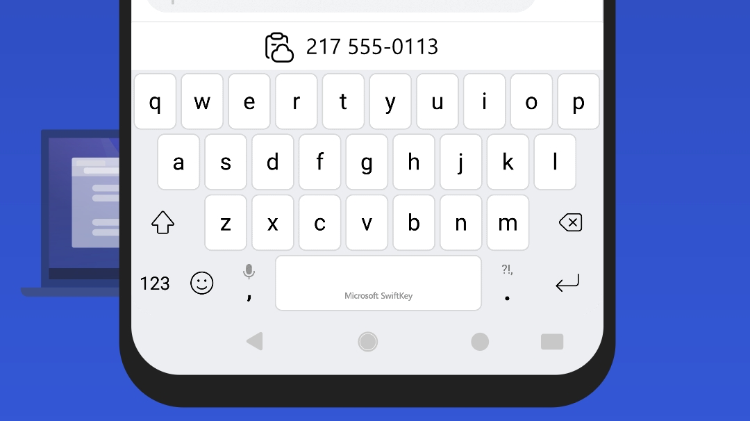 Le clavier Microsoft SwiftKey sur Android permet de synchroniser le presse-papiers avec Windows 10