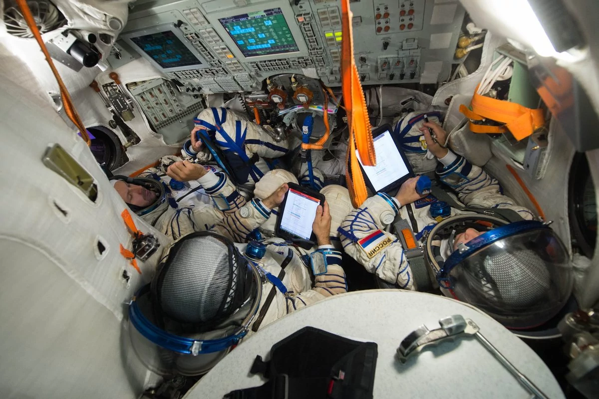 Soyouz MS-19 entrainement équipage © Roscosmos
