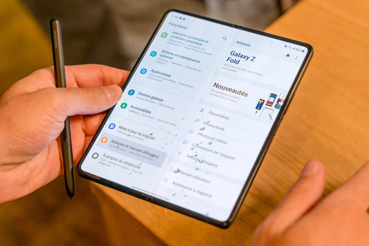 Samsung Galaxy Z Fold 3 © EMBARGO © Pierre Crochart pour Clubic
