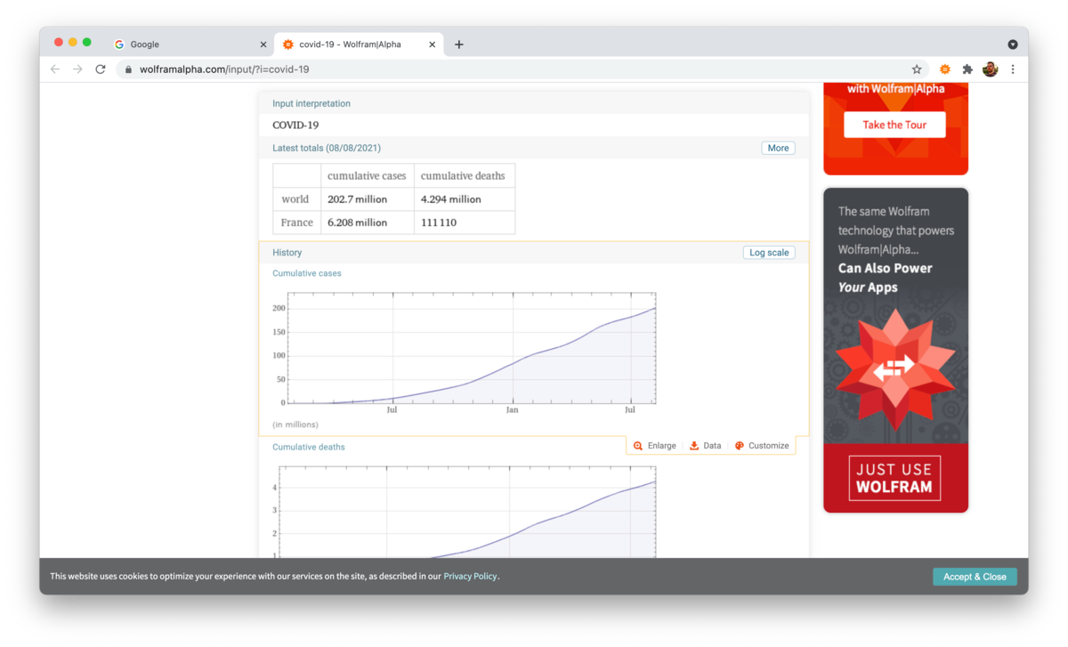 WolframAlpha Extension © Clubic.com