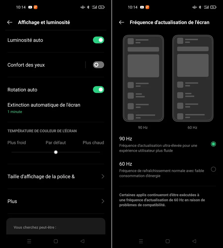 ecran oppo a54 5G