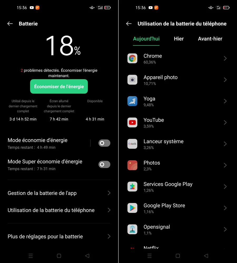 autonomie oppo a54 5G