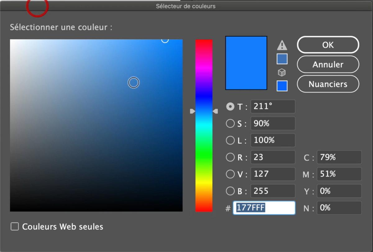 Sélecteur de couleur © Romain Duclos