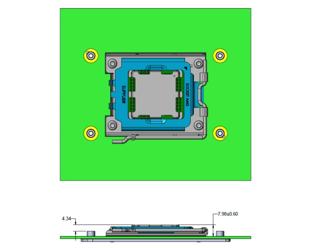 Le Socket AM5 d'AMD pourrait accepter les dissipateurs pour AM4