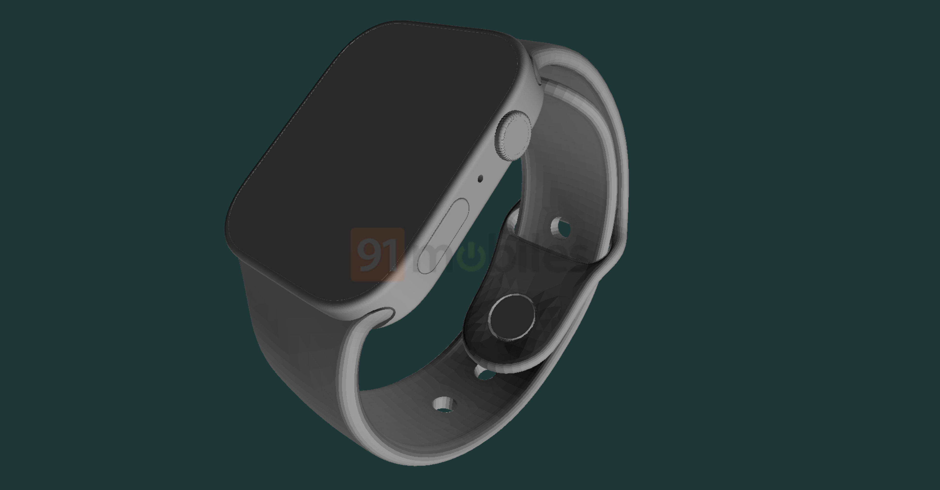 L'Apple Watch 7 fuite au travers de rendus à quelques semaines de son lancement