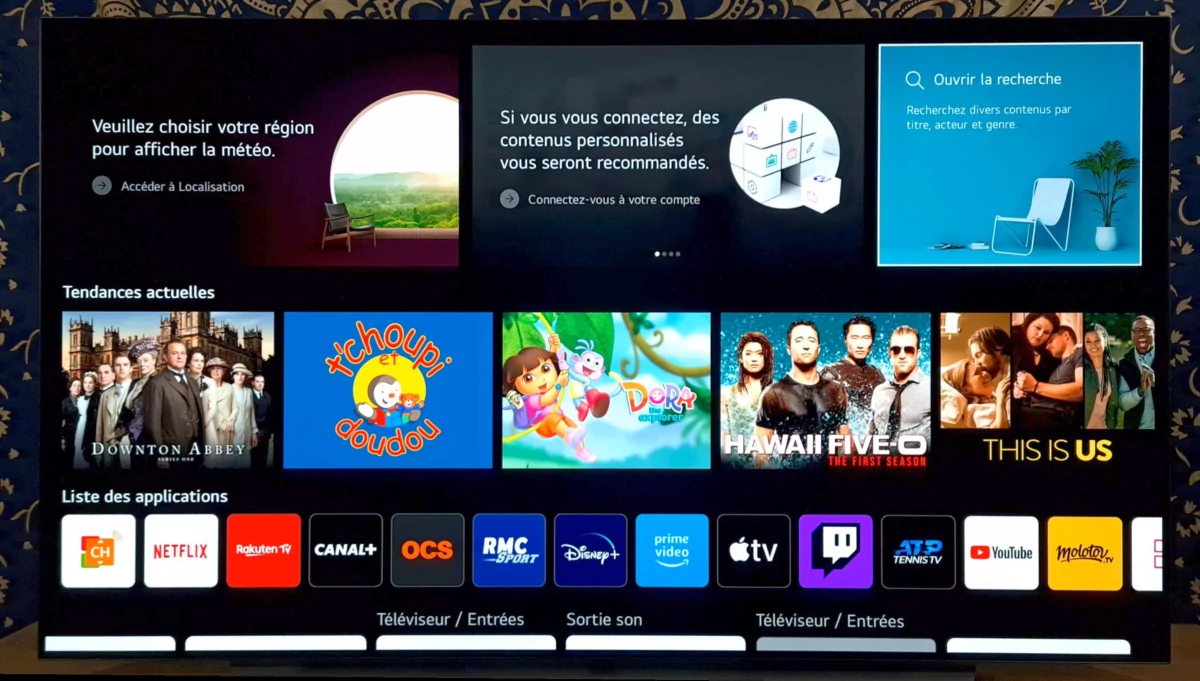 Test LG OLED65C1_WebOS © Matthieu Legouge
