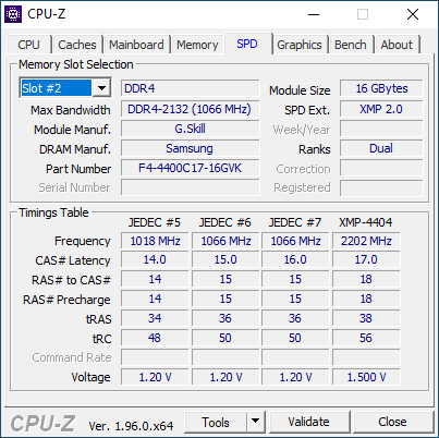 G.Skill RipJaws 5 Series 4400 © Nerces